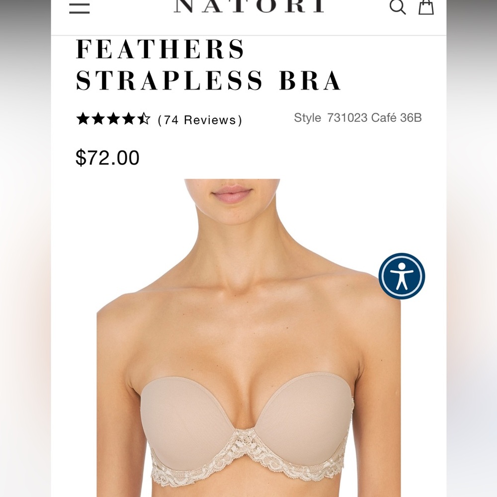 Natori Feathers Strapless Bra